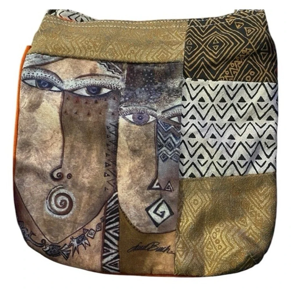 Laurel Burch Crossbody Art To Wear Patchwork Shoulder Bag